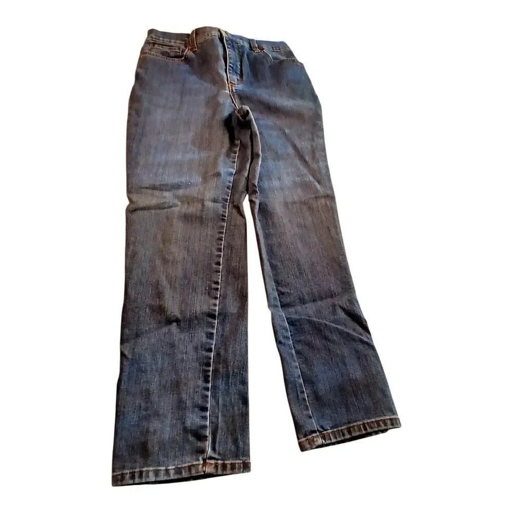 Gloria Vanderbilt 'Amanda' Womens Bootcut Blue Jeans - Size 6 Petite